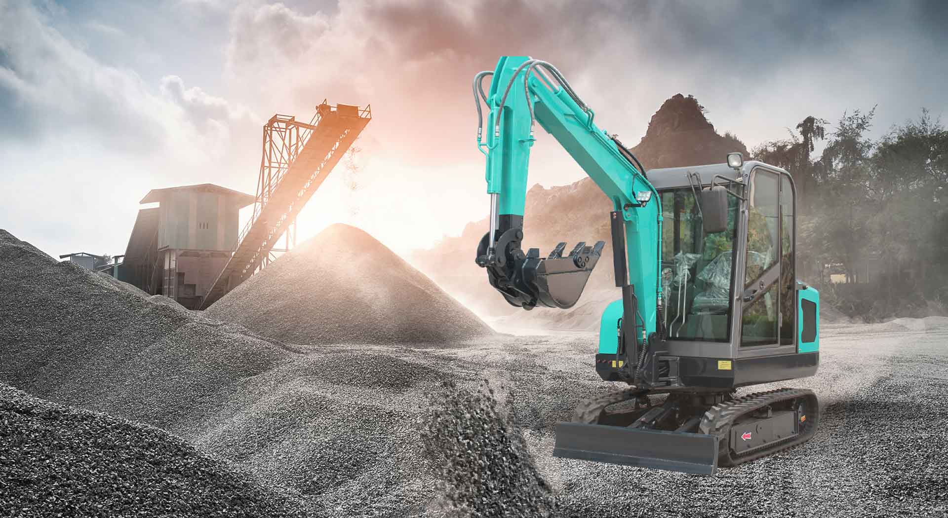 different types of excavators